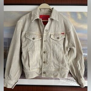 MOTHER Carolyn Murphy The Fly Away Oversized Denim Jacket